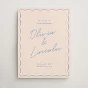 "wavy border" - Welcome Signs in Periwinkle by Ellen Schlegelmilch - Front