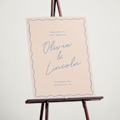 "wavy border" - Welcome Signs in Periwinkle by Ellen Schlegelmilch - In Use