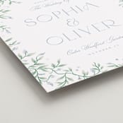 "Wisteria" - Welcome Signs in Periwinkle by Kristen Smith - Detail