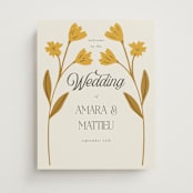 "Vintage Wildflowers" - Welcome Signs in Yolk by Morgan Kendall - Front