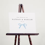 "Tied the Knot" - Welcome Signs in Powder by Baumbirdy - In Use