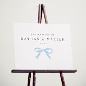 "Tied the Knot" - Welcome Signs in Powder by Baumbirdy - In Use