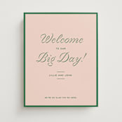"cotillion" - Welcome Signs in Peach by Megan Davis - Front