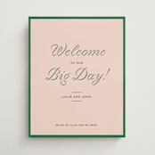 "cotillion" - Welcome Signs in Peach by Megan Davis - Front