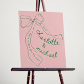 "Just the ribbon" - Welcome Signs in trawberry by Vera Lim - In Use