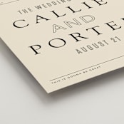"Headliner" - Welcome Signs in Onyx by Kindred Fields - Detail