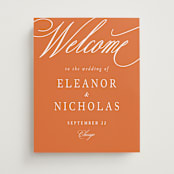 "Bold Background" - Welcome Signs in Sunset by Erin German - Front