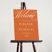 "Bold Background" - Welcome Signs in Sunset by Erin German - In Use