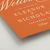 "Bold Background" - Welcome Signs in Sunset by Erin German - Detail