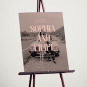 "Cinematic" - Welcome Signs in Blush by Morgan Kendall - In Use