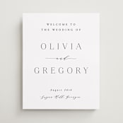 "Classy Type" - Welcome Signs in Lily by Hooray Creative - Front