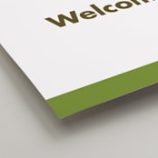 "Portrait" - Welcome Signs in Charcoal by Minted - Detail