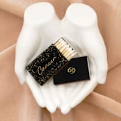 "Cancer Matchboxes, Black and Gold, Pack of 4" - Matchbooks and Matches in natural by ForYourParty