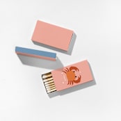 "Color Pop Cancer Matchboxes, Pack of 4" - Matchbooks and Matches in beige by ForYourParty