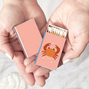 "Color Pop Cancer Matchboxes, Pack of 4" - Matchbooks and Matches in beige by ForYourParty
