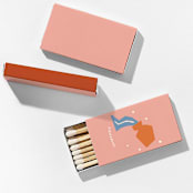 "Color Pop Aquarius Matchboxes, Pack of 4" - Matchbooks and Matches in white by ForYourParty