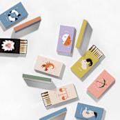 "Color Pop Zodiac Matchboxes, Pack of 12" - Matchbooks and Matches in natural by ForYourParty
