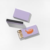 "Color Pop Virgo Matchboxes, Pack of 4" - Matchbooks and Matches in beige by ForYourParty