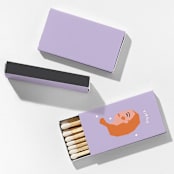"Color Pop Virgo Matchboxes, Pack of 4" - Matchbooks and Matches in beige by ForYourParty