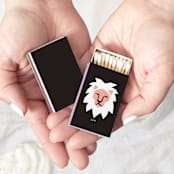 "Color Pop Leo Matchboxes, Pack of 4" - Matchbooks and Matches in green by ForYourParty
