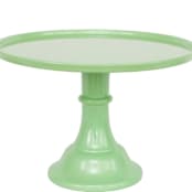 "Sage Green Melamine Cake Stand- Large" - Cake Stands in brown by Joyeux Company