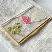 "Custom Floral Pink Place Cards" - Place and Escort Cards in gold by Jasmine Jhunjhnuwala
