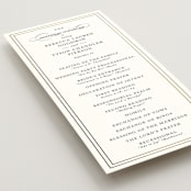 "Eloquence" - Wedding Programs in Snow by Kimberly FitzSimons - Detail