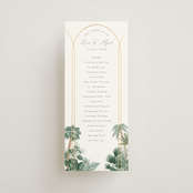 "The Greenhouse" - Wedding Programs in Seagreen by Elly - Front