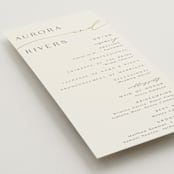 "gathering" - Wedding Programs in Smoke by Olivia Raufman - Detail