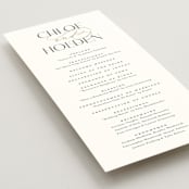 "Idyllic" - Wedding Programs in Sugar by Jessica Williams - Detail