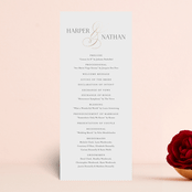 "Fantasia" - Wedding Programs in Sugar by Jessica Williams - Front