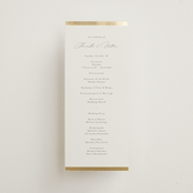 "Surround" - Wedding Programs in Sand by Nicole Walsh - Front