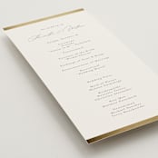 "Surround" - Wedding Programs in Sand by Nicole Walsh - Detail