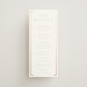"Bellino" - Wedding Programs in Snow by AK Graphics - Front