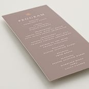 "autumne" - Wedding Programs in Maple by Lori Wemple - Detail