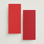 "HAPPINESS x 2" - Wedding Programs in Ruby by Melanie Kosuge - Back of Card Options