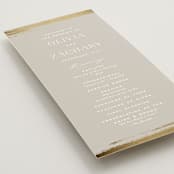 "True Love" - Wedding Programs in Clay by Carolyn Nicks - Detail