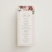 "Fleur" - Wedding Programs in Blush by Lori Wemple - Front
