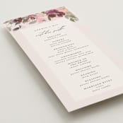 "Fleur" - Wedding Programs in Blush by Lori Wemple - Detail