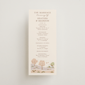 "Countryside" - Wedding Programs in Rose Quartz by Paper Sun Studio - Front
