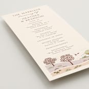 "Countryside" - Wedding Programs in Rose Quartz by Paper Sun Studio - Detail