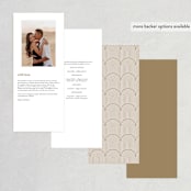 "Bloom" - Wedding Programs in Tea by Leah Bisch - Back of Card Options