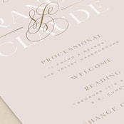"Lovely Day" - Wedding Programs in Rose Quartz by Leah Bisch - Detail