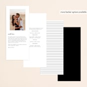 "Heard the news" - Wedding Programs in Cotton by Stacey Meacham - Back of Card Options