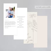"Sophisticated" - Wedding Programs in Ivory by Kelly Schmidt - Back of Card Options