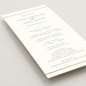 "Opulence" - Wedding Programs in Pearl by Stacey Meacham - Detail