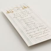 "Mountain Love" - Wedding Programs in Dew by Petra Kern - Detail