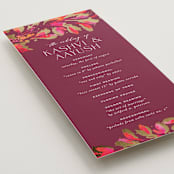 "Bright abstract" - Wedding Programs in Sangria by Jessica Corliss - Detail