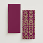 "Amber Palace" - Wedding Programs in Garnet by Chris Griffith - Back of Card Options