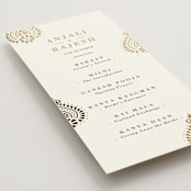 "Henna Stamp" - Wedding Programs in Champagne by Oma N. Ramkhelawan - Detail